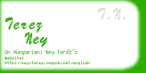 terez ney business card